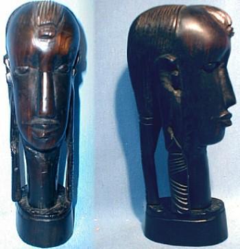 Tribal Figure Woman - Hand Carved Ethnographic Woodenware