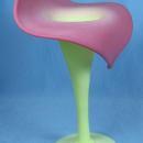 Burmese Jack-In-the Pulpit Art Glass Vase - Antique Victorian