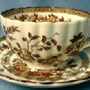 INDIAN TREE Cup and Saucer Vintage Copeland Spode England - pottery porcelain - India Tree