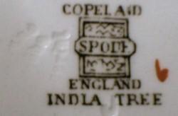 INDIAN TREE Cup and Saucer Vintage Copeland Spode England - pottery porcelain - India Tree