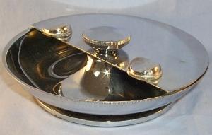 Chrome Rotating Ashtray- Tobacciana