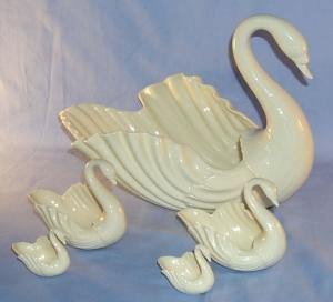 Five, Porcelain, Lenox, Swan Set.