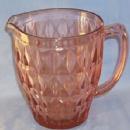 Pink Windsor Pattern Depression Glass 52oz. Pitcher