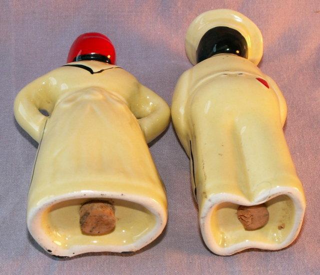 Porcelain Mammy and Chef Salt and Pepper Shakers