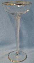 German Art Nouveau Champagne Goblet or Compote - Antique Victorian Art Glass