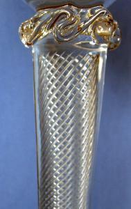 German Art Nouveau Champagne Goblet or Compote - Antique Victorian Art Glass