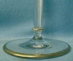German Art Nouveau Champagne Goblet or Compote - Antique Victorian Art Glass