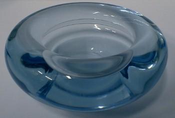 Holmgaard Art GlassDish - Designed by Per Lutken - Modern Donut Shaped