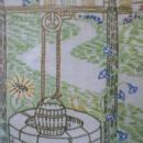 vintage Framed Embroidery - Arts & Crafts Era Hand