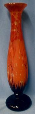 Le Verre Francais Cameo Art Glass Vase
