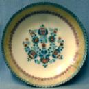 old vintage English Battersea Enamel Bowl - English Metalware