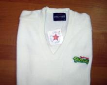 VERNORS Ginger Ale Golf Sweater Large - NEW unused Vintage Advertising Ginger Ale Wearable