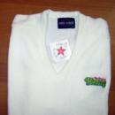 VERNORS Ginger Ale Golf Sweater Large - NEW unused Vintage Advertising Ginger Ale Wearable