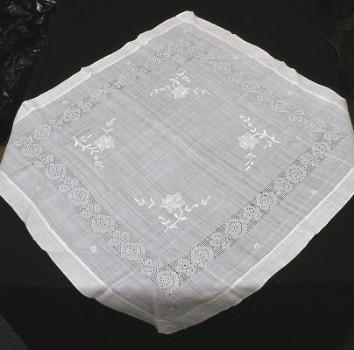 Lace & Embroidered Table Cloth - Textile
