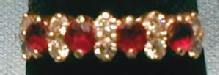 Ruby & Diamond 14k Gold Ring - Estate Jewelry