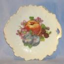 Porcelain Occupied Japan Leaf Shaped Fruit Design Dresser Trays