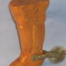 Chiliean Woode Metalware Cowboy Boot with Metal Spur Bottle Opener-