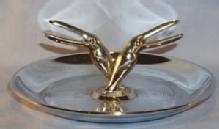 Chrome Plated Art Deco Bird Design Ashtray-Tobacciana
