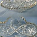 glass BUZZ STAR American Pattern Glass Oval Relish Dish - EAPG Buzz-Star
