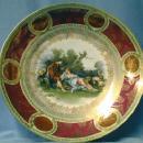old Royal Vienna Porcelain Charger - Blue Beehive