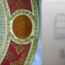 old Royal Vienna Porcelain Charger - Blue Beehive