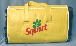 old SQUIRT Stadium Blanket Squirt Advertising Premium - Misc