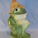 Cookie Jar Brush Pottery HILLBILLY FROG