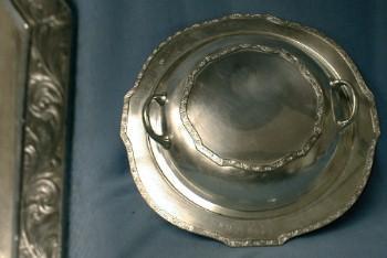 vintage Antique Silverplate Covered Casserole Dsih or Server - Silver Plate