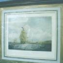 Nautical Sailing Ship and Lighthouse Print OUTWARD