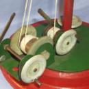 Working Toy Mechanical Steel Crane On Red Base