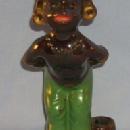 Porcelain Figurine, Black Boy In Kissing Pose