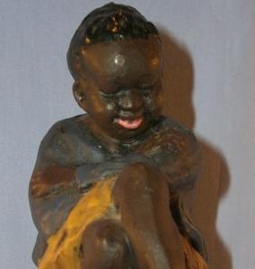 Bookends Chalkware Hand Painted