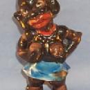 Occupied Japan Porcelain Black Aborigine Girl Figurine