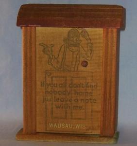 Ethnographic, Black Americana Note Holder -
