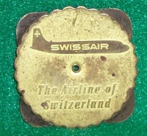 Unusual Swissair Advertising Adjustable Calender For 1951-1978