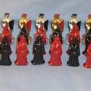 Colorful Lead Ladies And Knights Figurines 36 Pieces.