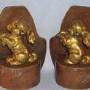 Pair Sitting Dog