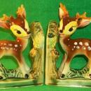 BAMBI Figural Porcelain Bookends