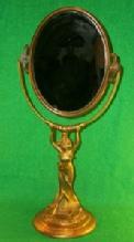 Victorian, Dresser Top, Vanity Mirror, Bronzed Pot Metal