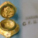 CF Monroe NAKARA Bishops Hat Art Glass - Victorian Art Glass Covered Box CF Monroe Wave Crest EXCEPTIONAL