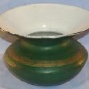 Cast Iron Spittoon with White Enamel Painted On Interior - Metalware - Tobaccianna