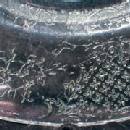 old Equestrian Hunt Scene Plate Horses & Dogs - Pressed Glass