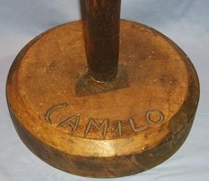 Wooden Hand Carved Pole NATIVE CLIMBING POLE - Ethnographic Woodenware