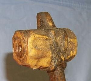 Wooden Hand Carved Pole NATIVE CLIMBING POLE - Ethnographic Woodenware
