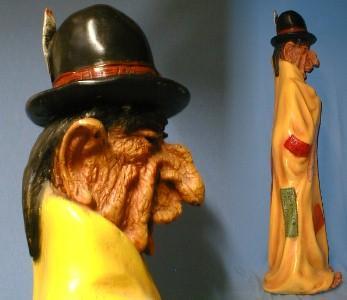old Chalkware INDIAN - Cigar Store LARGE Chalk