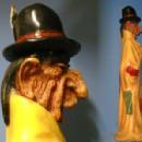old Chalkware INDIAN - Cigar Store LARGE Chalk