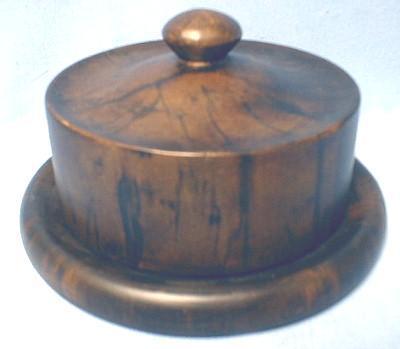 Serving Cheese Keeper - Rare Wood Tone Server