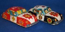 (2) Toy Tin, Friction Motor Cars,