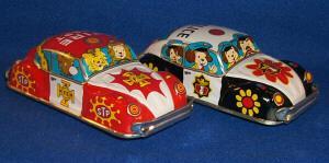 (2) Toy Tin, Friction Motor Cars,