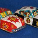 (2) Toy Tin, Friction Motor Cars,